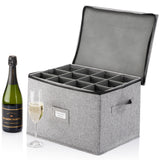 Hard Shell Champagne Flute Storage Box