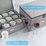 Wine Glass Storage and Cup Storage Case