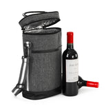 Insulated Picnic Cooler Bag and 2 Wine Tote Carrier