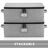 Hard Shell Cup Storage Container - 16" x 13" x 6"H